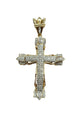 14K Yellow Gold 1.5CTW Diamond Cross Pendant