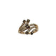 Le Vian 14K Rose Gold 2/3CTW Chocolate & White Diamond Multi Row Bypass Ring