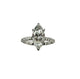 14K White Gold 2CTW Lab Created Marquise Diamond Solitaire Ring