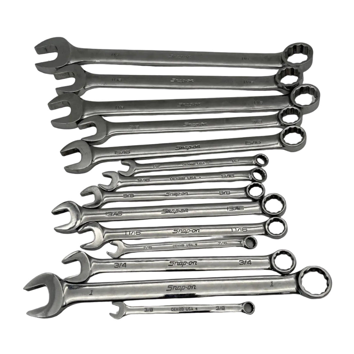 satoshiPIECE CONC & PIECE BOND セット Snap-on OEX 14pc SAE Flank Drive Combination Wrench Set