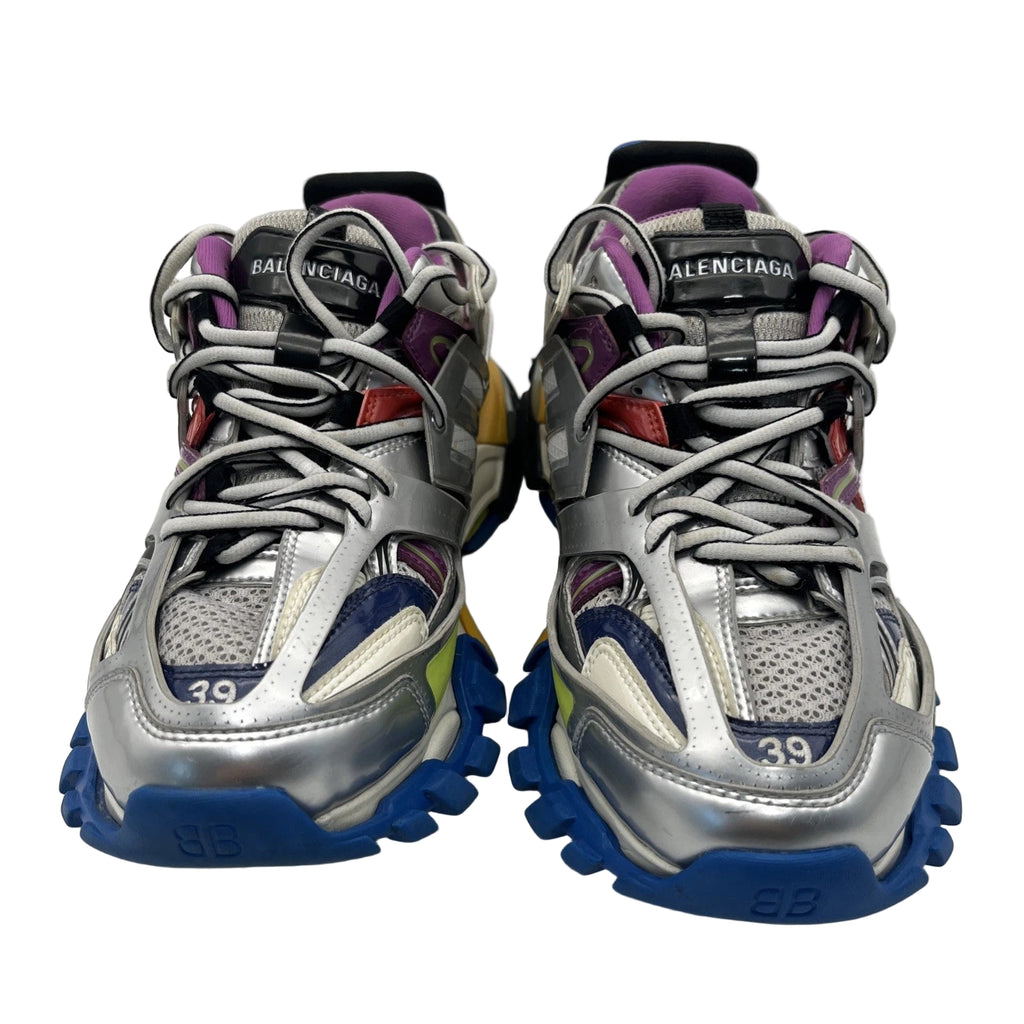 Pair of Balenciaga sneakers on a white background