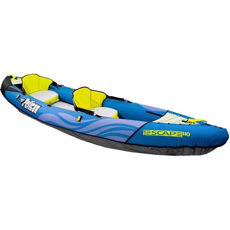 Top-down view of Pelican iEscape 110 inflatable kayak