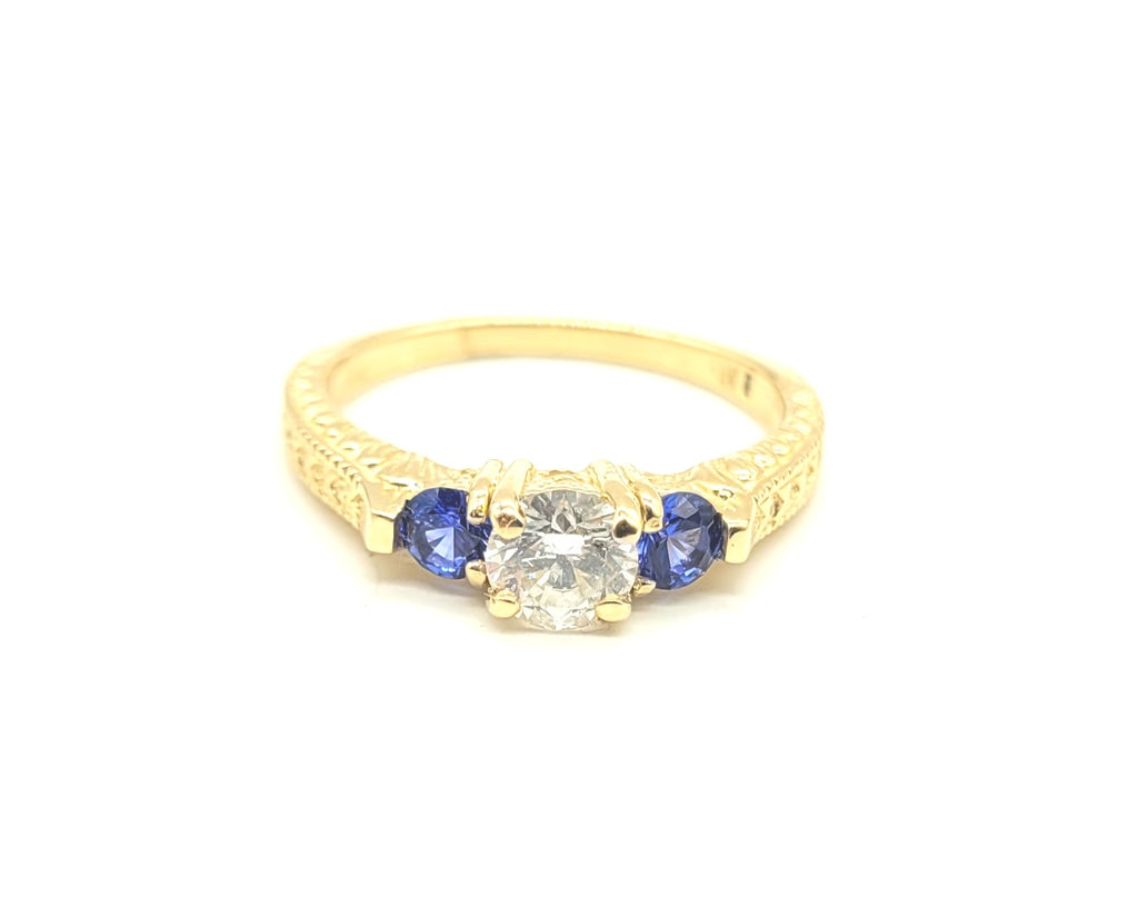 New Diamond and Sapphire Ring - Dick's Pawn Superstore