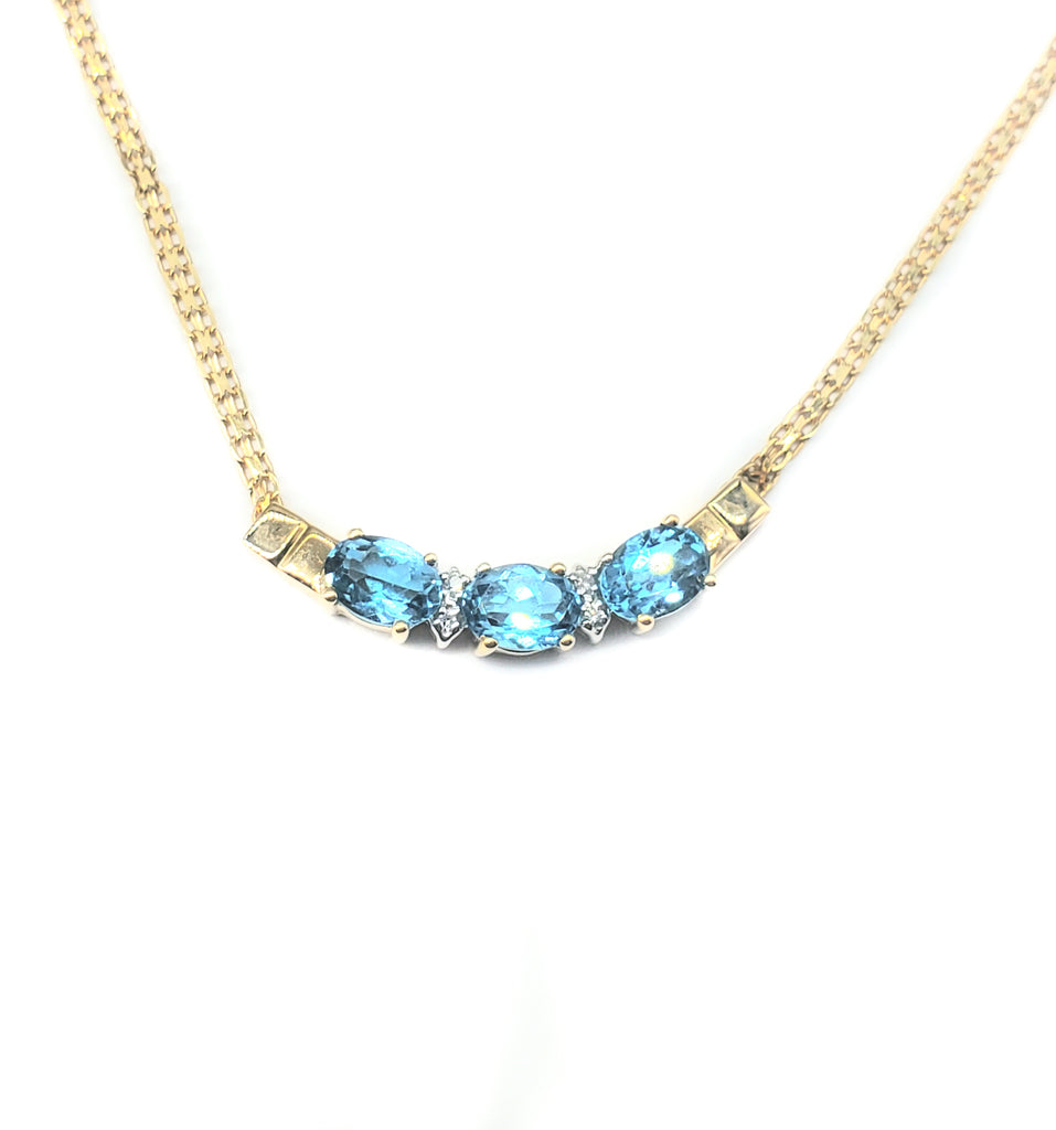 14k Blue Topaz Necklace - Dick's Pawn Superstore