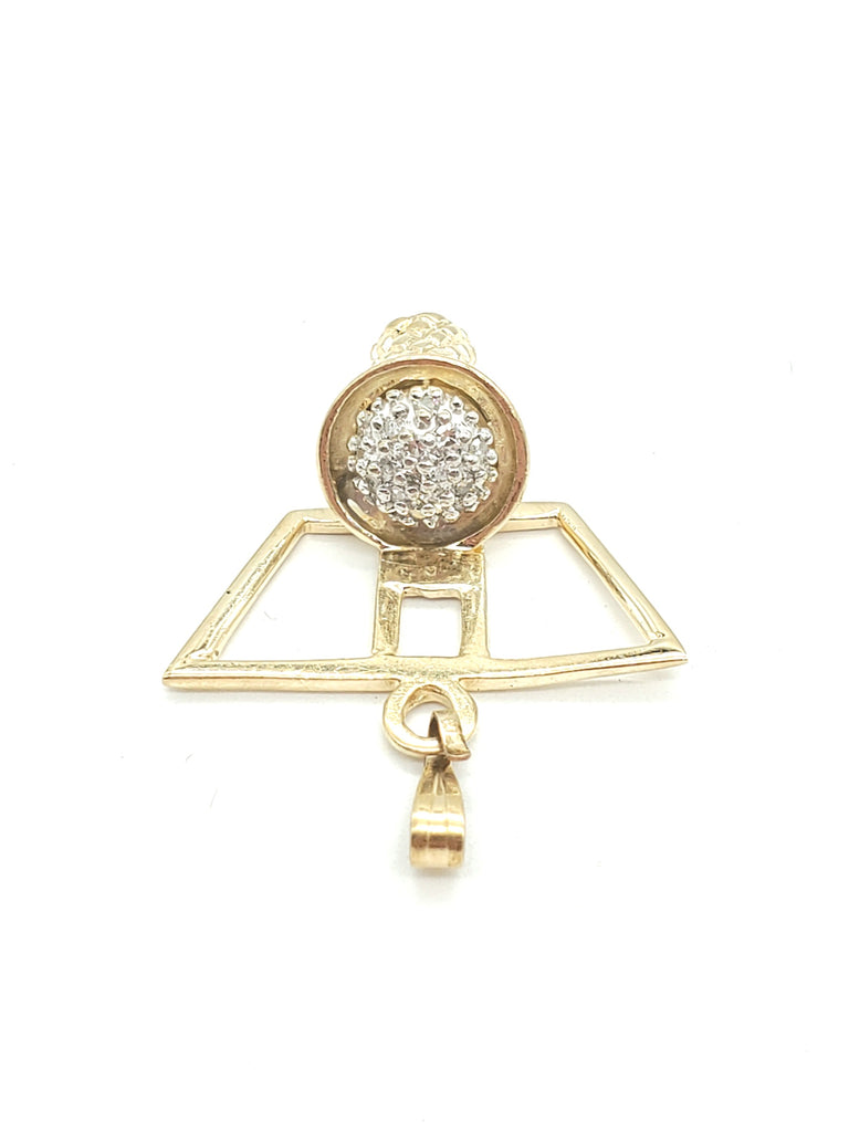 14k Gold Basketball Charm with Diamond Chips - Dick's Pawn Superstore