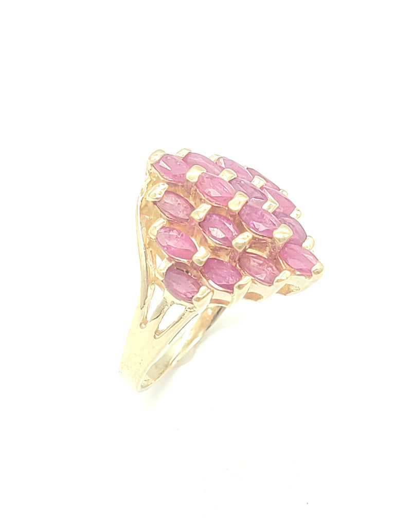 10k Gold Ruby Pyramid Ring - Dick's Pawn Superstore