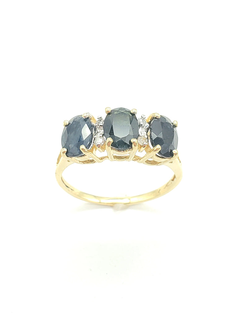 Blue Sapphires with Diamond Accents Ring - Dick's Pawn Superstore