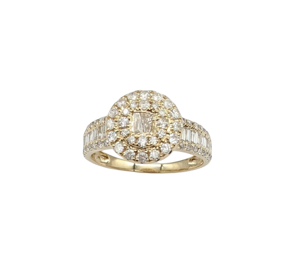 Diamond Fashion Ring with Double Halo - Dick's Pawn Superstore