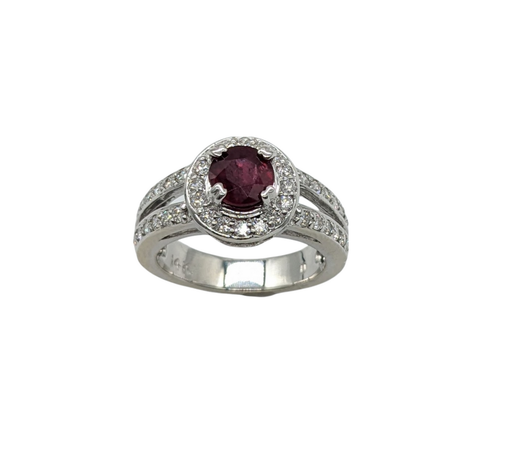 Ruby and Diamond Halo Ring - Dick's Pawn Superstore
