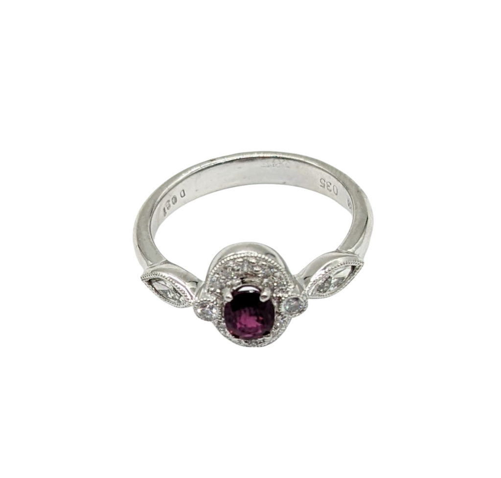 Diamond and Ruby Ladies Fashion Ring - Dick's Pawn Superstore