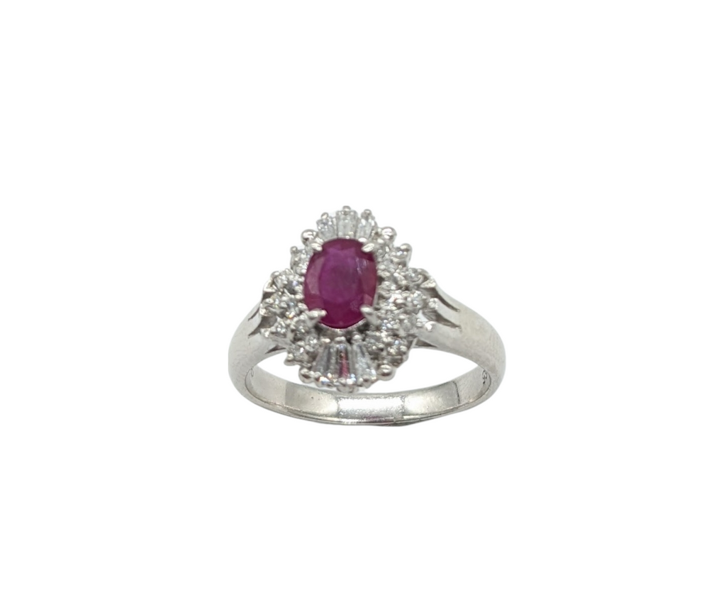 Diamond and Ruby Split Shank Ring - Dick's Pawn Superstore