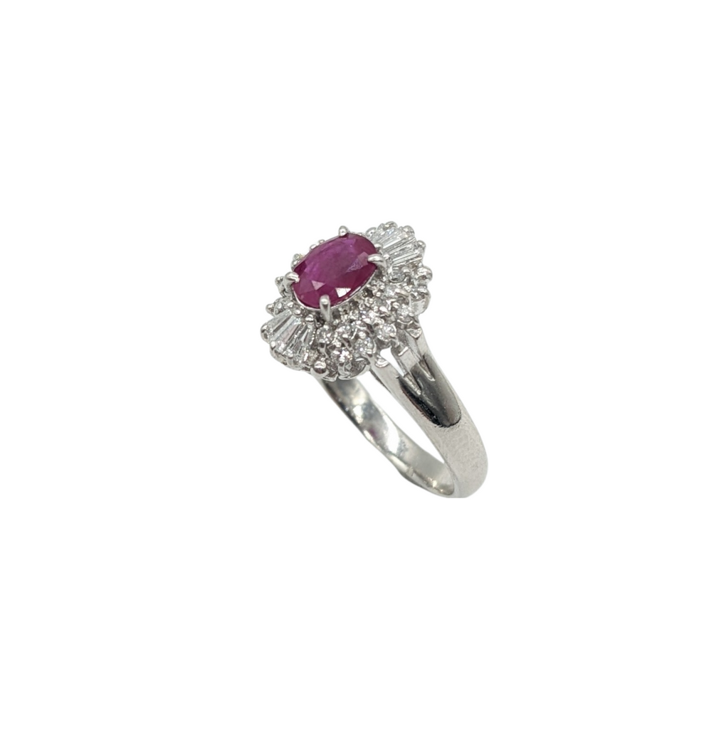 Diamond and Ruby Split Shank Ring - Dick's Pawn Superstore