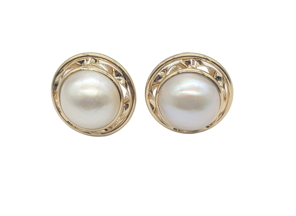 Mabe Pearl Earrings - Dick's Pawn Superstore