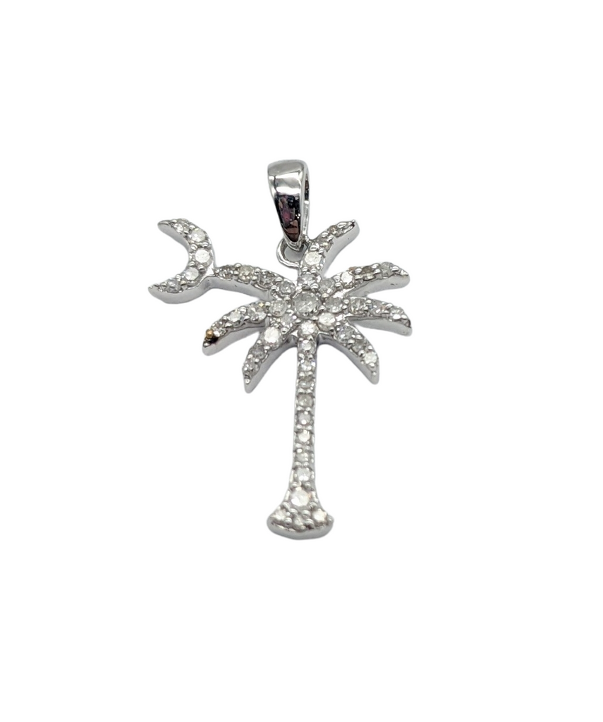 Diamond Palm Tree with Moon Pendant - Dick's Pawn Superstore