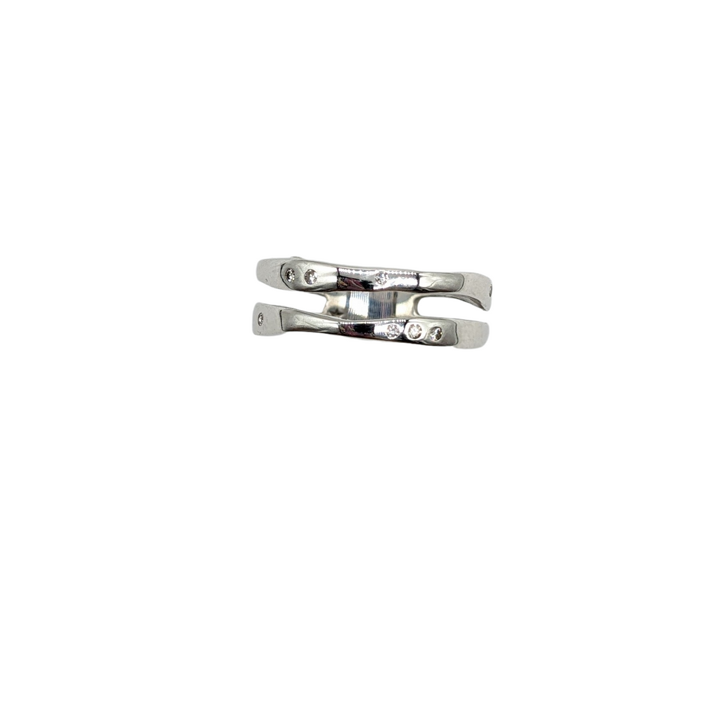 Diamond Chip Gypsy set Double Band Ring - Dick's Pawn Superstore