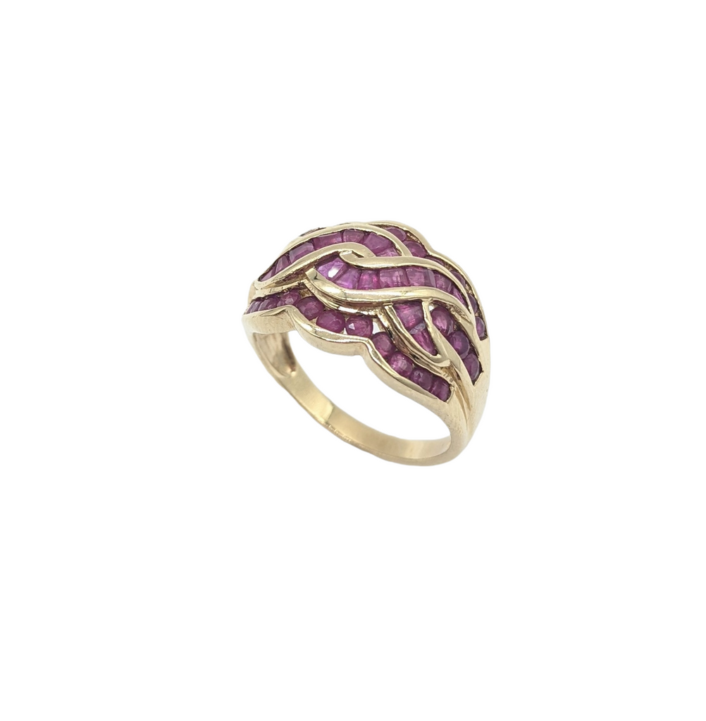 Multi Twist Band Ruby Ring - Dick's Pawn Superstore