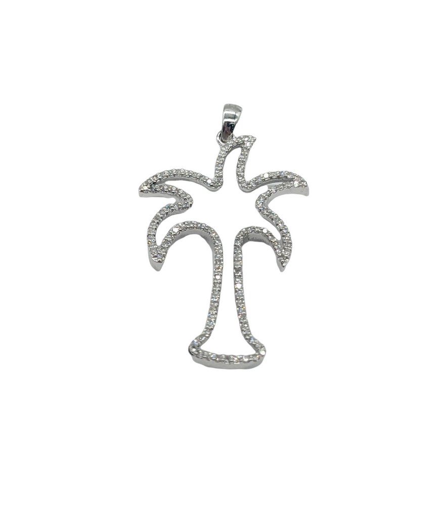 3/8 Carat Total Weight Diamond Palm Tree Pendant - Dick's Pawn Superstore