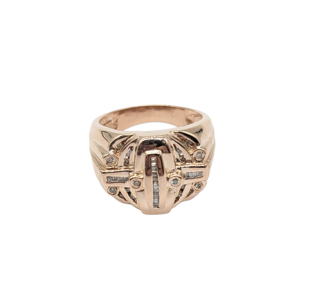 1/3 Carat Diamond Mens Ring in Rose Gold - Dick's Pawn Superstore