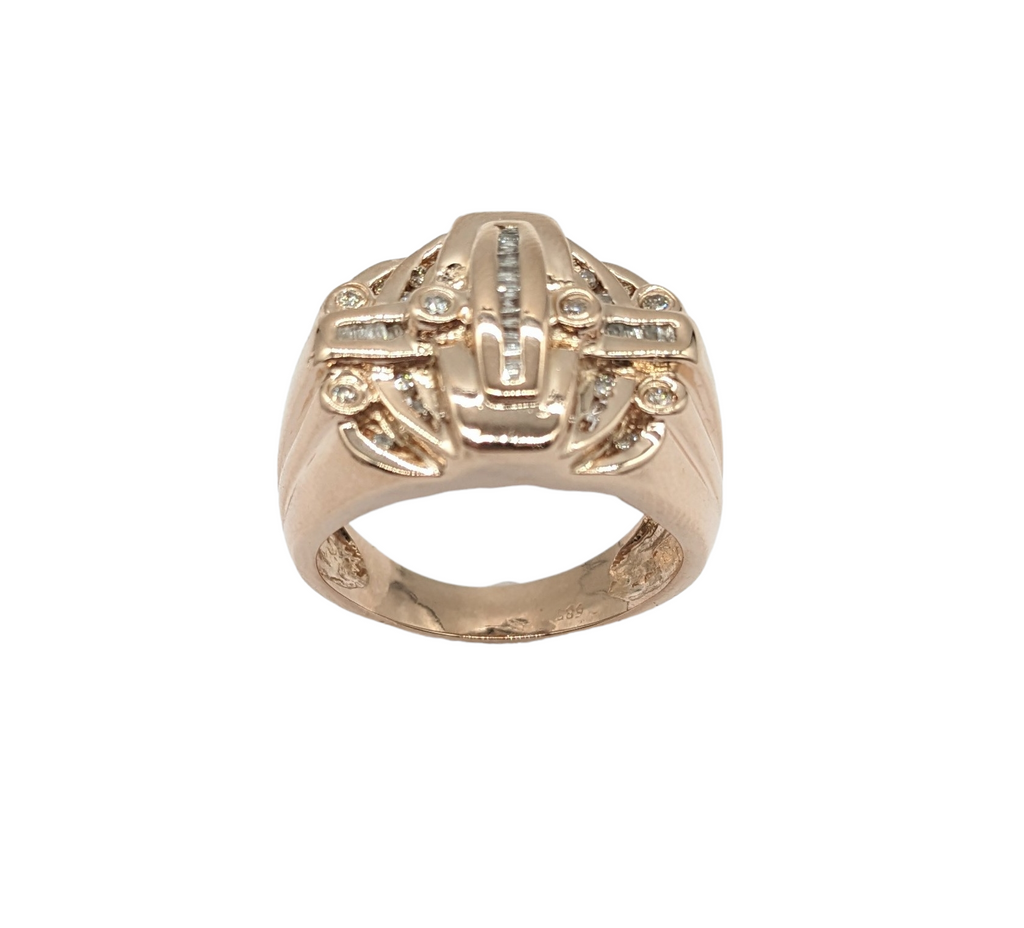 1/3 Carat Diamond Mens Ring in Rose Gold - Dick's Pawn Superstore
