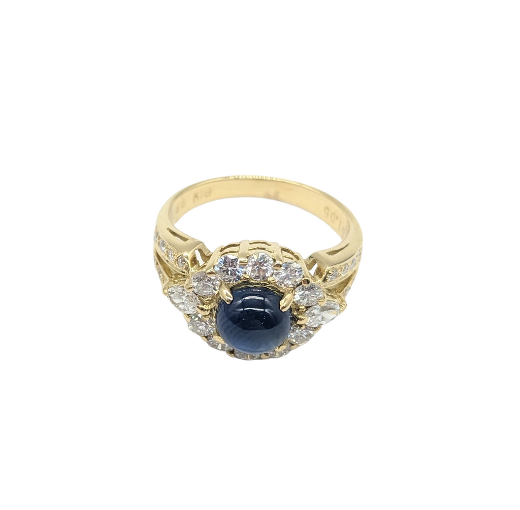 1.05 Carat Diamond and 1.86 Carat Sapphire Ring - Dick's Pawn Superstore