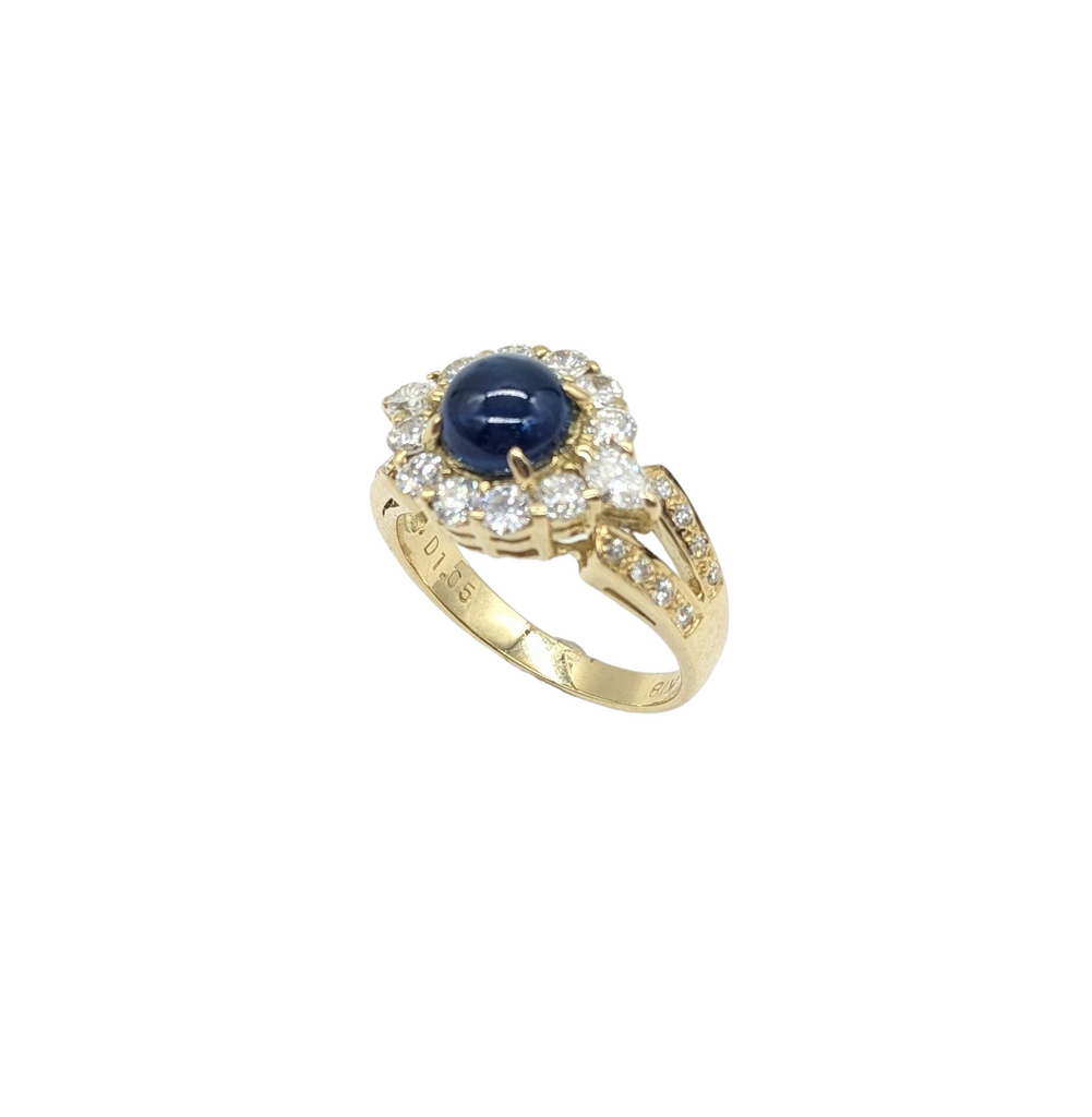 1.05 Carat Diamond and 1.86 Carat Sapphire Ring - Dick's Pawn Superstore