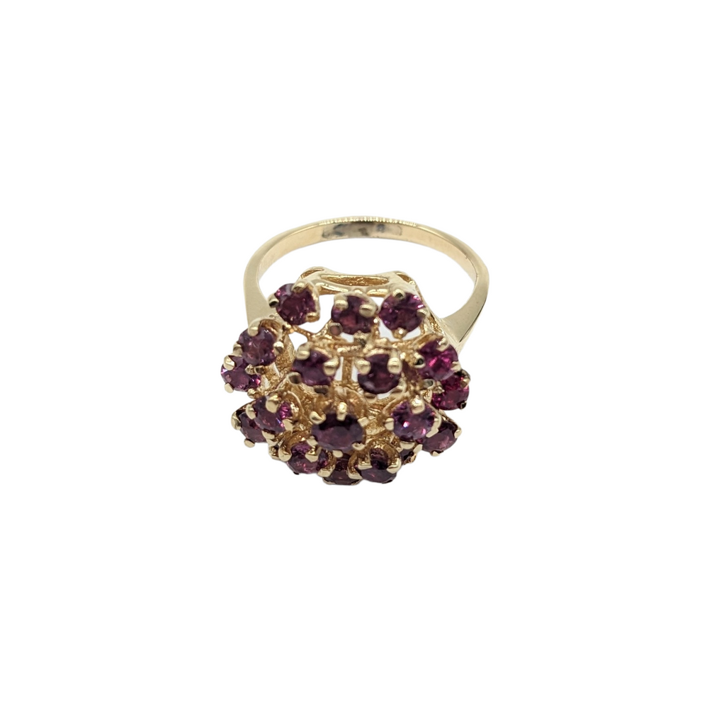 Ruby Cluster Ladies Fashion Ring - Dick's Pawn Superstore