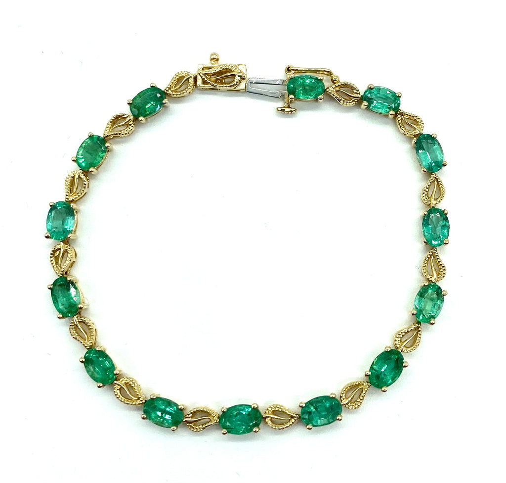 7.50ctw Emerald Bracelet - Dick's Pawn Superstore