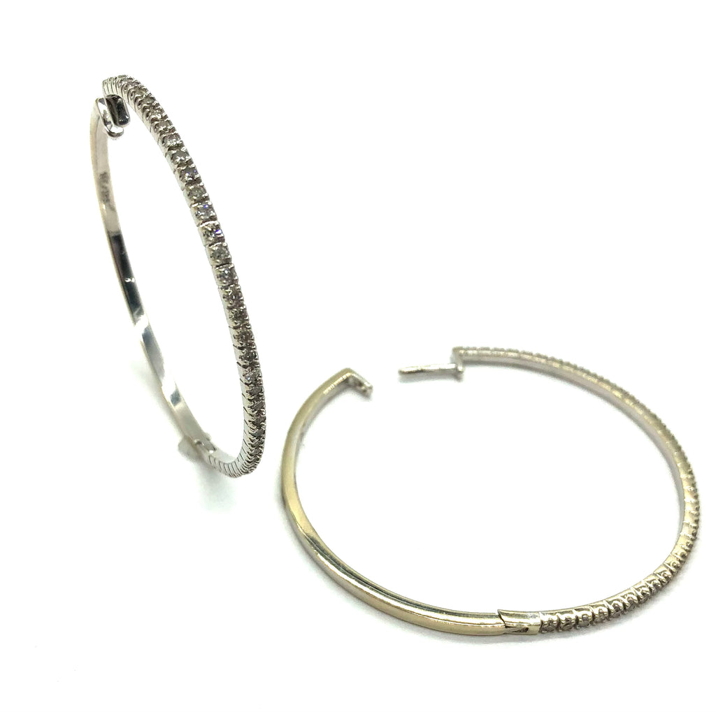 2 Ctw Large Diamond Hoops - Dick's Pawn Superstore