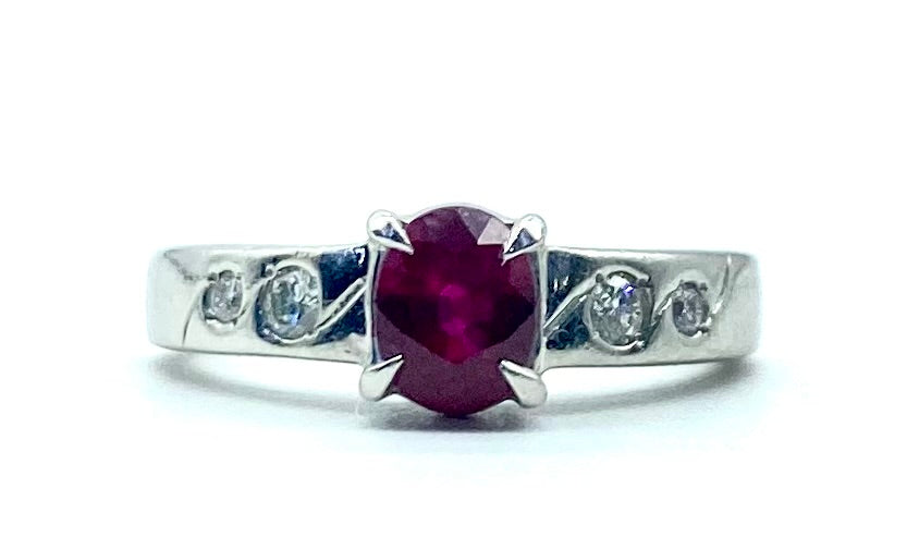 Platinum Ruby and Diamond Ring - Dick's Pawn Superstore