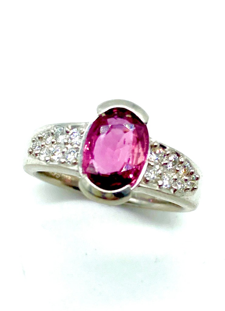 Pink Sapphire and Diamond Ring - Dick's Pawn Superstore