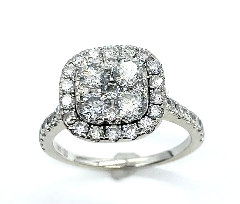 Diamond Halo Cluster Ring - Dick's Pawn Superstore
