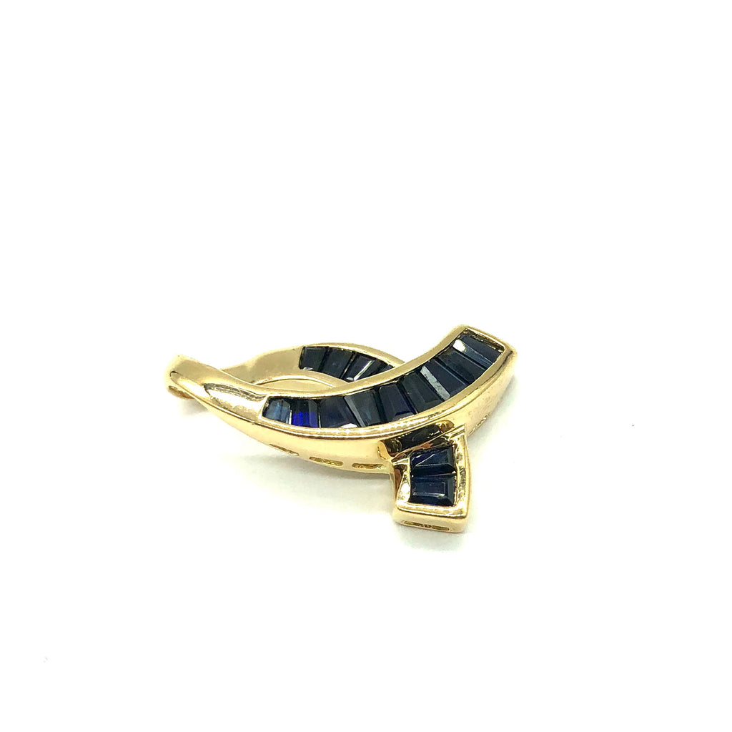 14k Gold & Sapphire Slide Pendant - Dick's Pawn Superstore