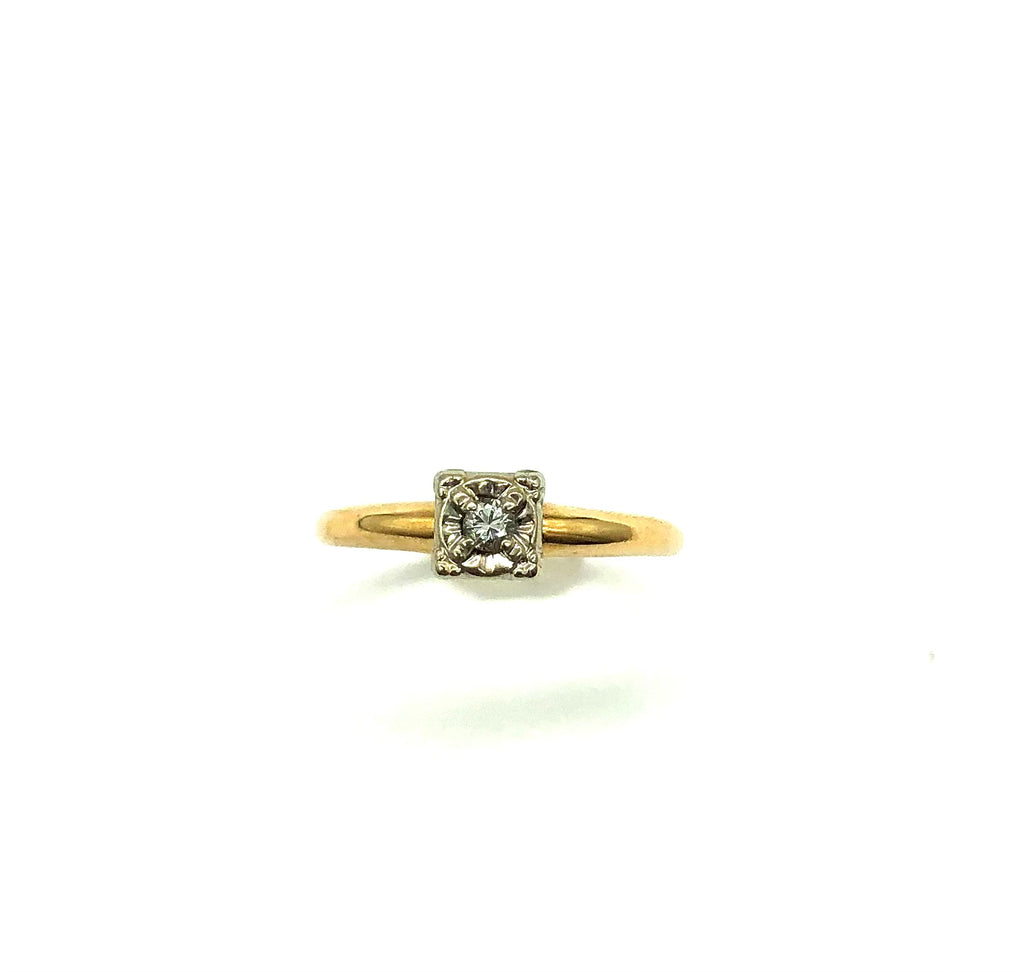 3 Ptw Diamond Illusion Engagement Ring - Dick's Pawn Superstore