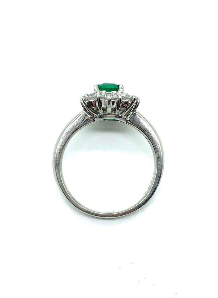 Emerald and Diamond Halo Ring - Dick's Pawn Superstore