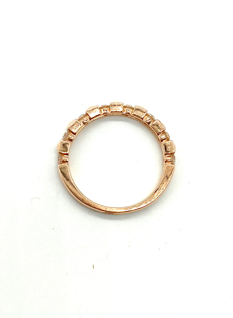 Diamond Rose Gold Pyramid Band - Dick's Pawn Superstore