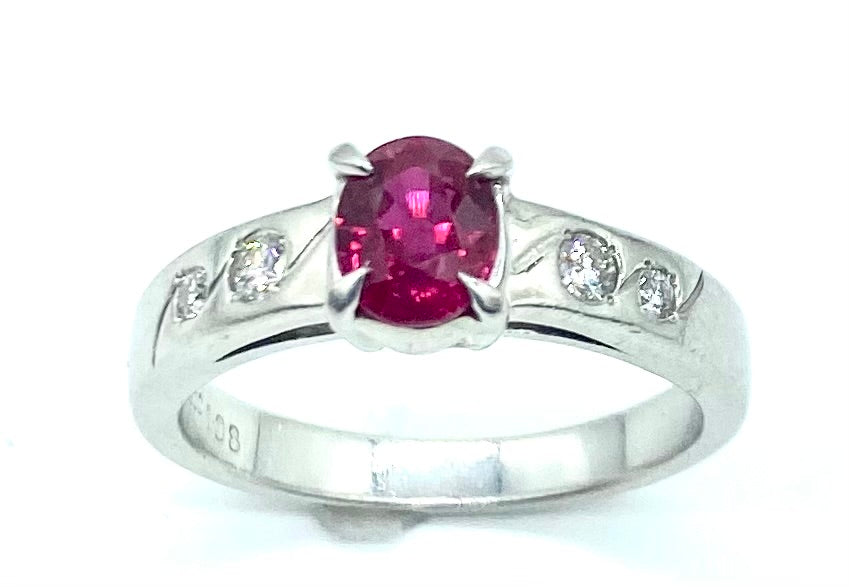 Platinum Ruby and Diamond Ring - Dick's Pawn Superstore