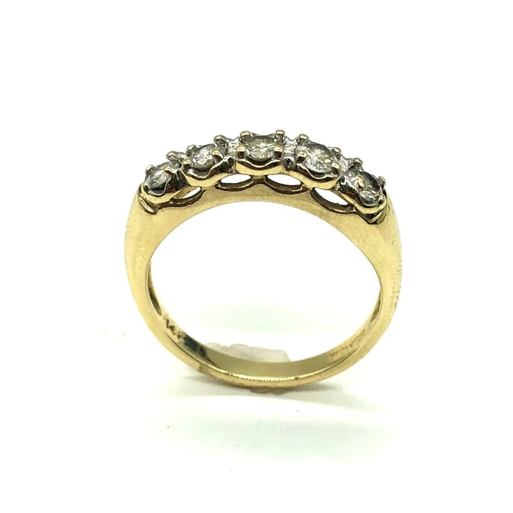 Vintage 5 Stone 25 Ptw Diamond Ring - Dick's Pawn Superstore