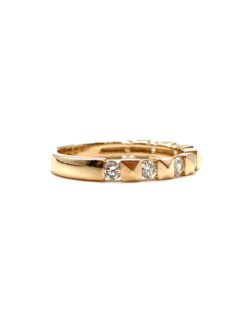 Diamond Rose Gold Pyramid Band - Dick's Pawn Superstore
