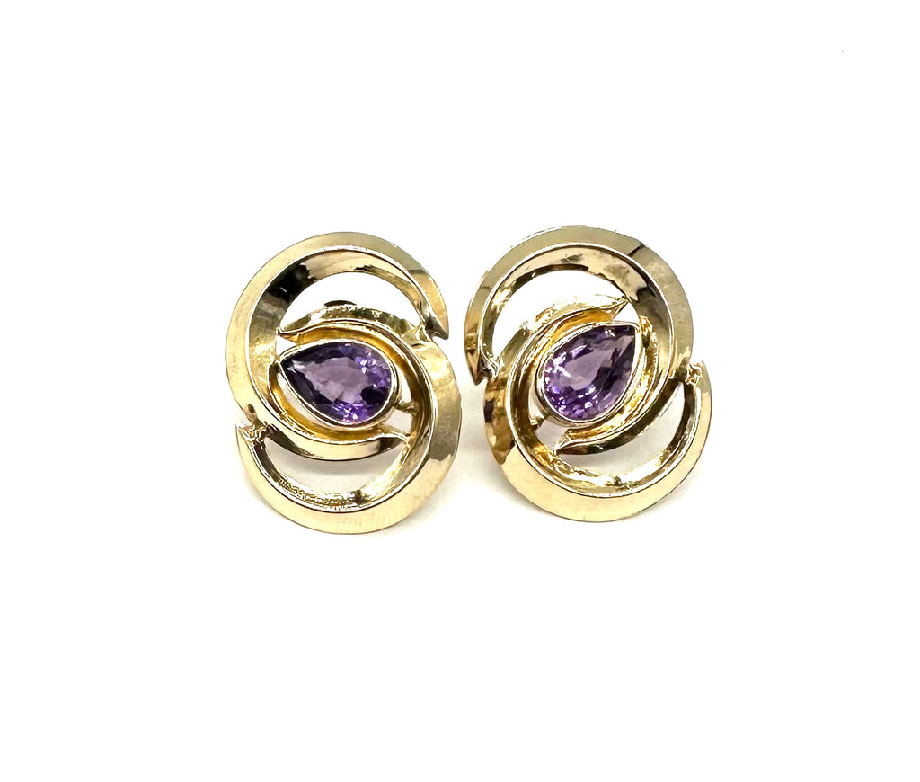 14k Gold Swirl Earrings - Dick's Pawn Superstore
