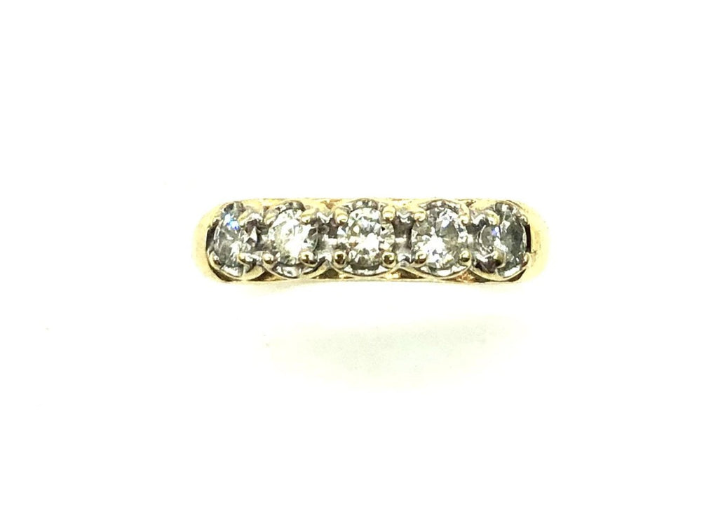 Vintage 5 Stone 25 Ptw Diamond Ring - Dick's Pawn Superstore