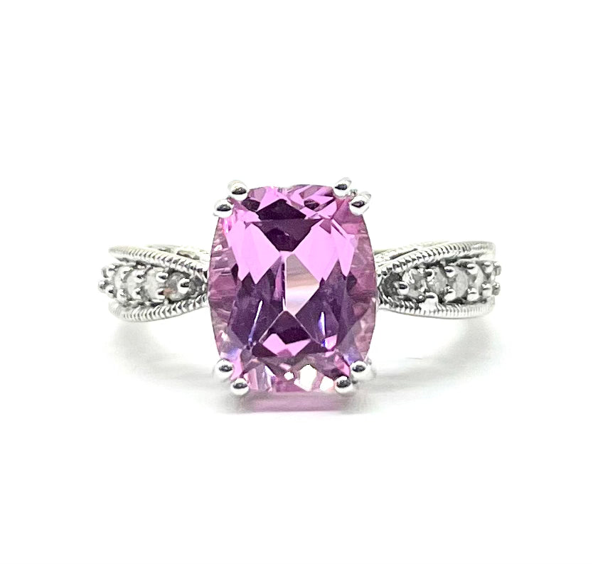 Pink Stone and Diamond Ring - Dick's Pawn Superstore